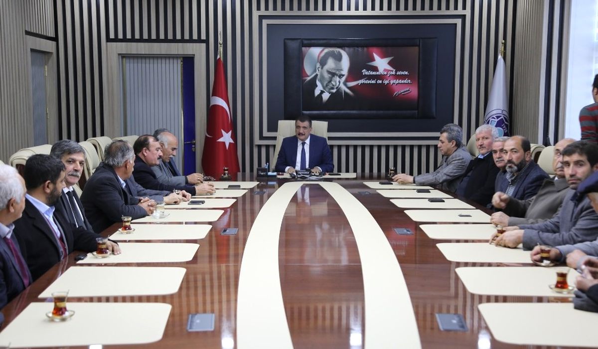 Muhtarlardan Başkan Gürkan'a 'Hayırlı Olsun' Ziyareti