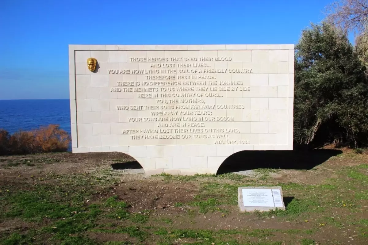 Atatürk'ün Anzaklar İçin Söylediği Sözlerin Bulunduğu Kitabe Yenilendi