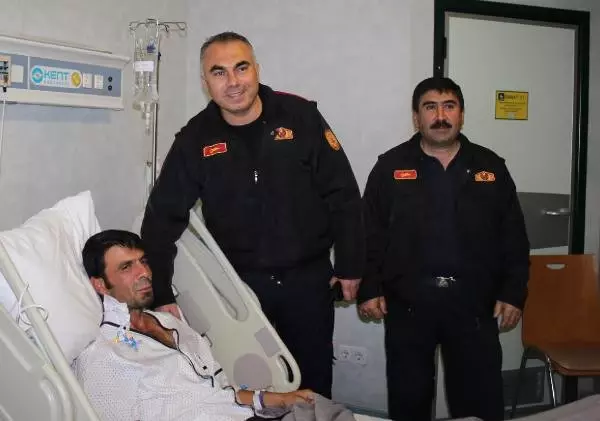 İtfaiyeci Demircan, Minik Hüseyin Can'a Hayat Oldu