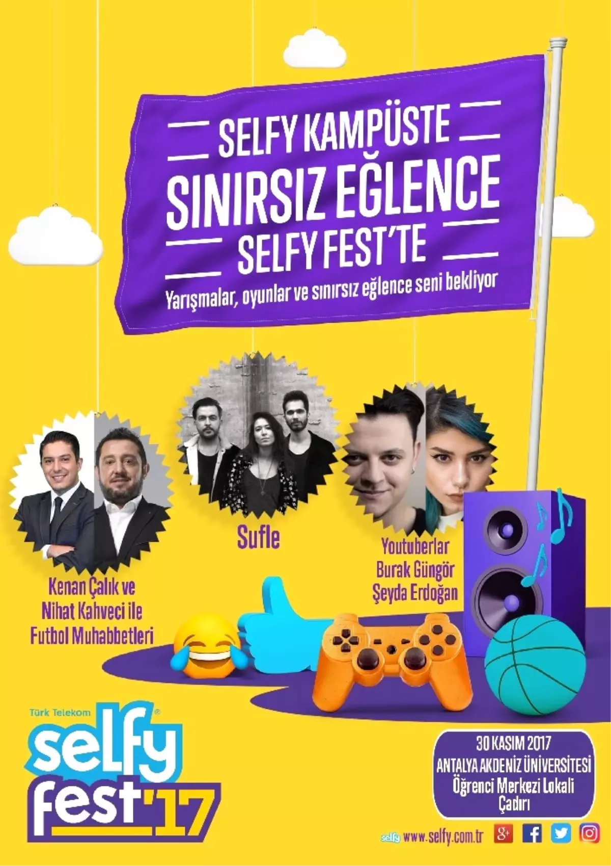 Selfyfest'17, Akdeniz Üniversitesi Öğrencilerini Müzik ve Eğlence ile Buluşturacak
