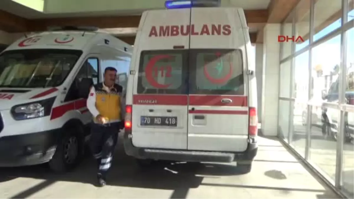 Karaman Şarampole Yuvarlanan Kamyondan Son Anda Atladı