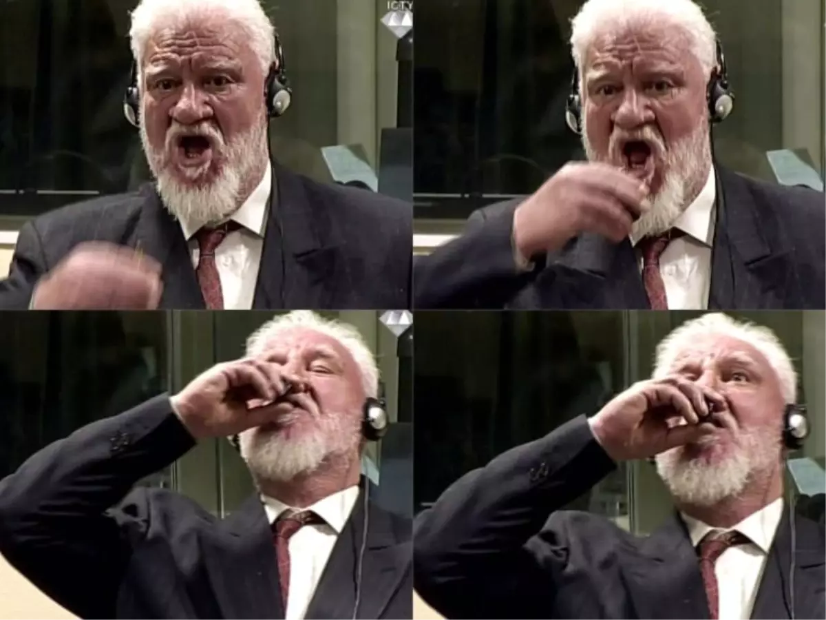 Savaş Suçlusu Bosnalı Hırvat General Slobodan Praljak 'Nazi Zehiri' ile İntihar Etti