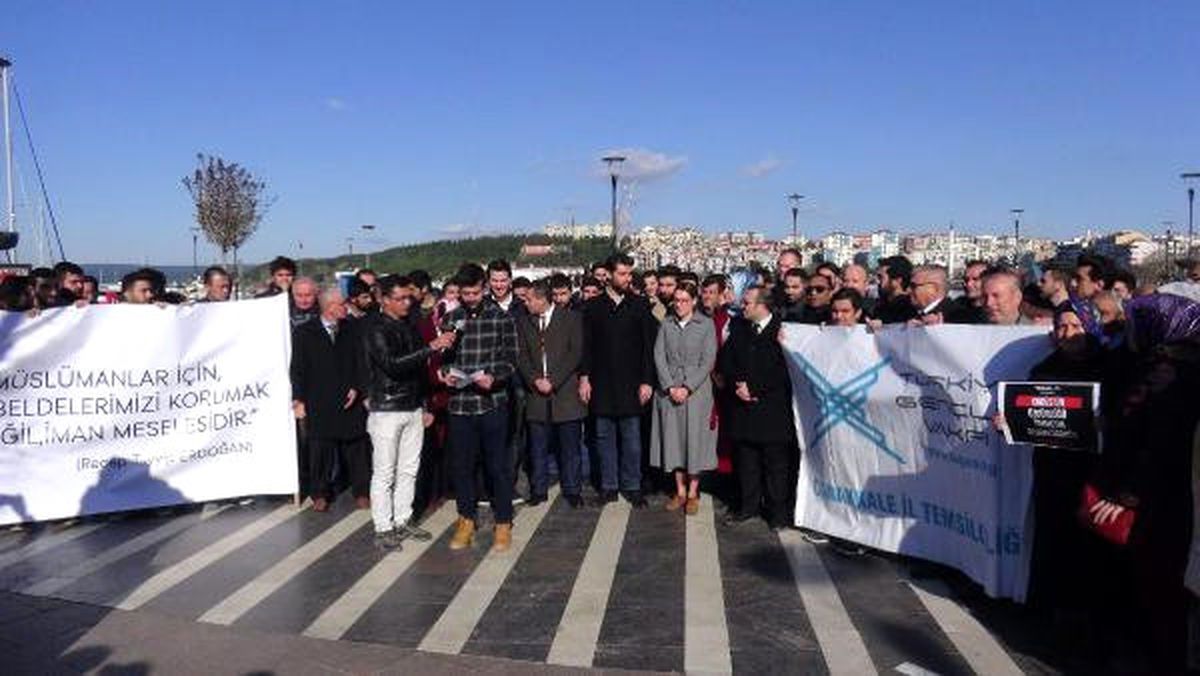 Çanakkale'de Tügva'dan Kudüs Tepkisi