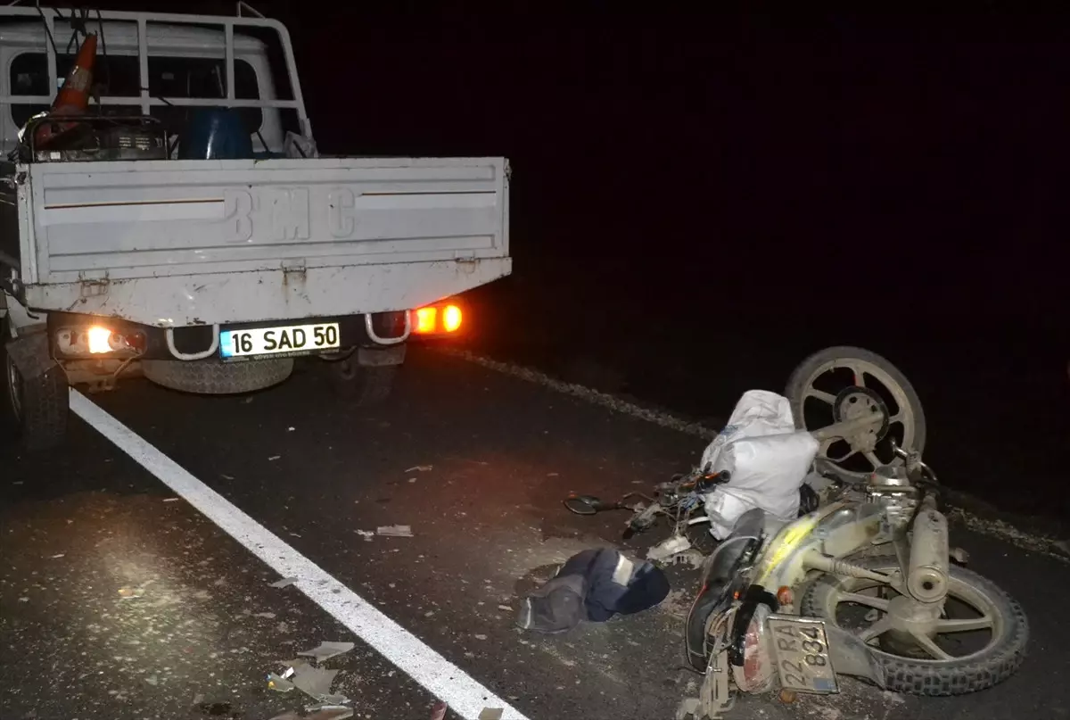 Edirne'de Trafik Kazası: 1 Ölü