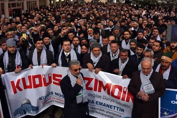 Van'da Kudüs Protestosu