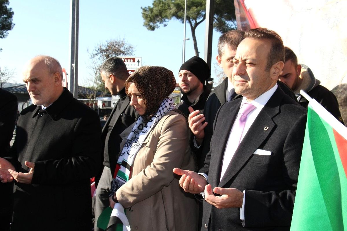 Beykoz'da 'Kudüs' Protestosu