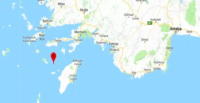 Muğla'da 4.5 Büyüklüğünde Deprem