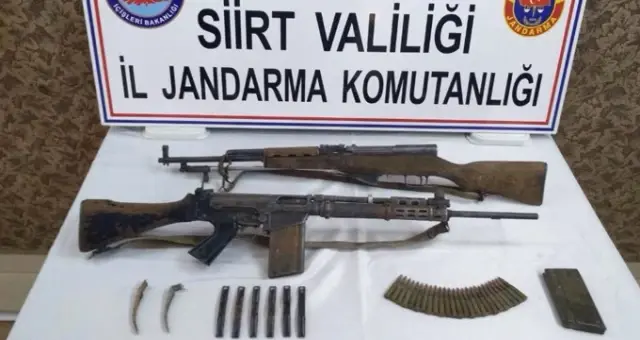 Siirt'te Rusya ve Belçika Menşeli Silahlar Ele Geçirildi
