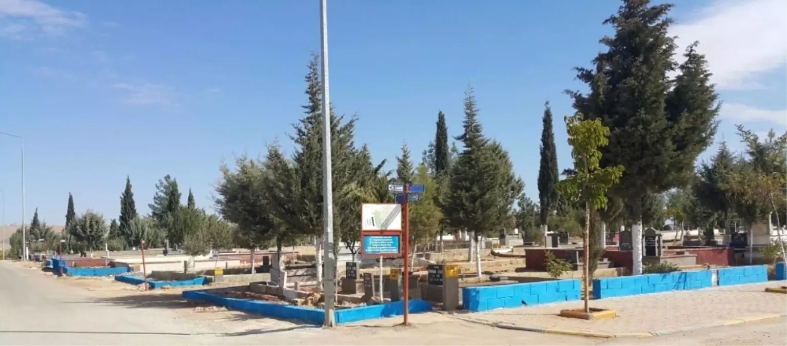 Mezarlıkta 'Renkli Adalar' Uygulaması
