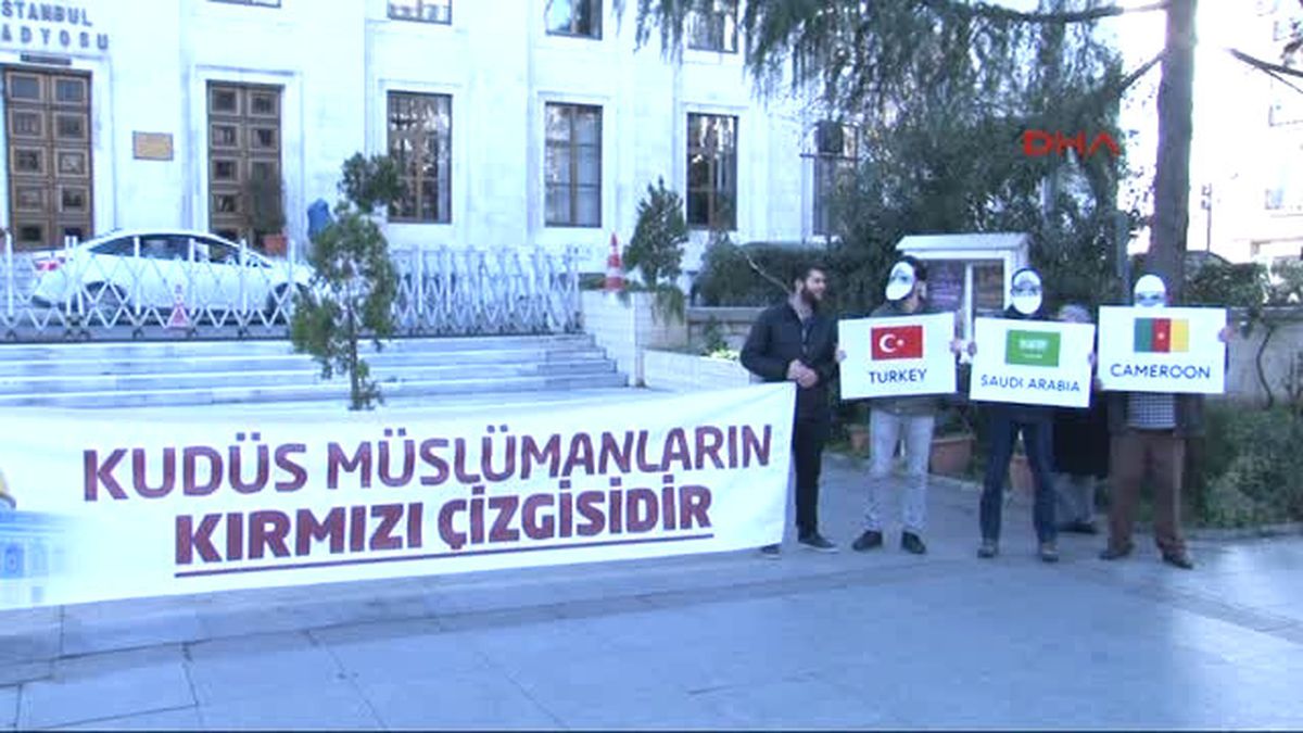 İstanbul Kudüs Platformu Üyelerinden 'Kudüs' Protestosu