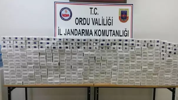 Ordu'da Kaçak İçki ve Sigara Operasyonu