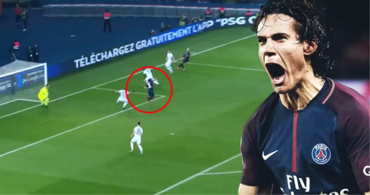PSG'li Cavani'nin Caen'e Attığı Gol, Geceye Damga Vurdu