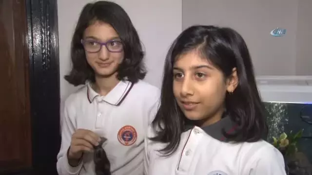 Altın Kalpli Kızlar Kamu Spotundan Etkilenerek Saçlarını Kestirip Lösemili Çocuklara Bağışladılar