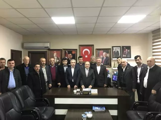 Köy Muhtarları Başkan Karadağ'a Taleplerini İletti Köy Muhtarları Başkan Karadağ'a Taleplerini İletti