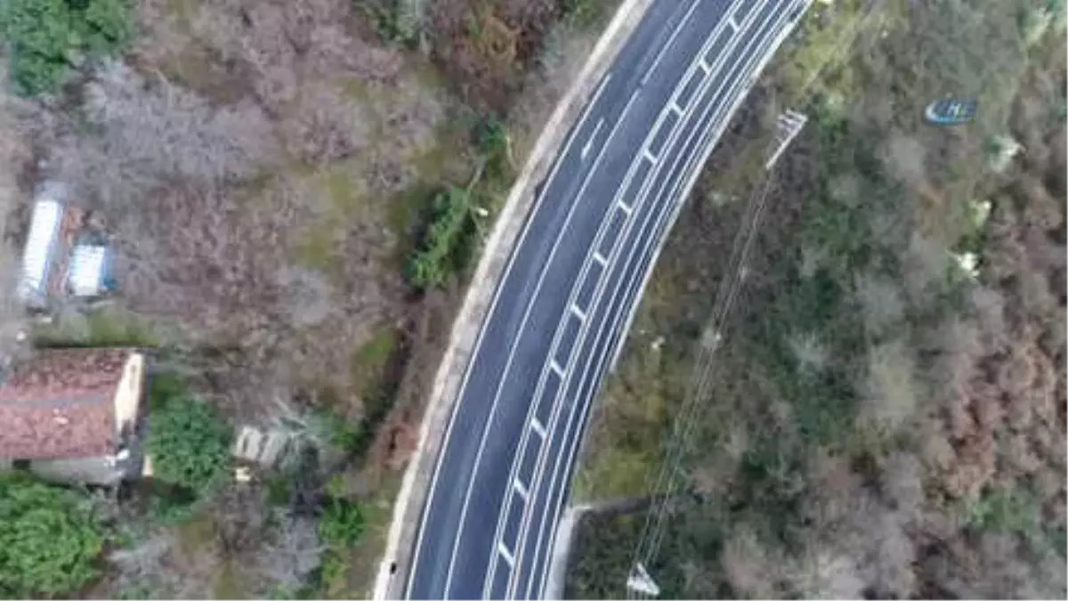 Riva'da Kazaların Yaşandığı Bisiklet Yolu Havadan Görüntülendi