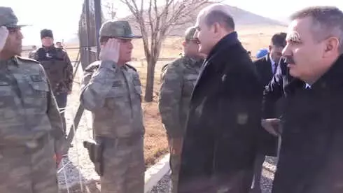Bakan Soylu, Türkiye-İran Sınırında Hudut Karakolunu Ziyaret Etti