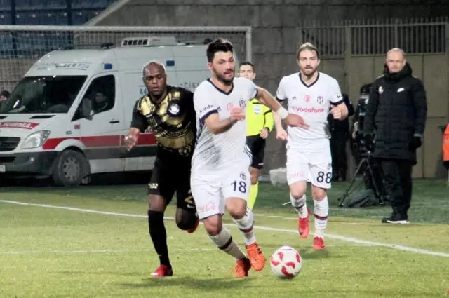 Ziraat Türkiye Kupası: Osmanlıspor: 0 - Beşiktaş: 0 (İlk Yarı)