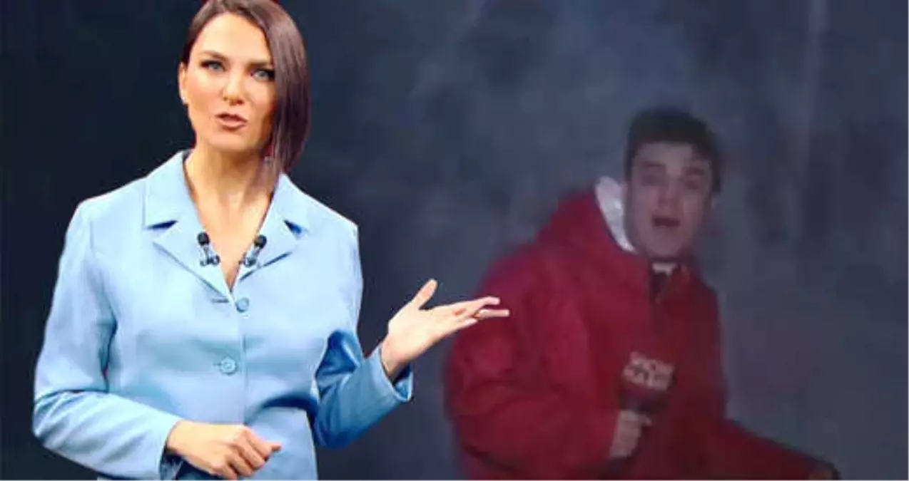 Fırtınanın Şiddetini Anlatmak İsteyen Show TV Muhabiri, Canını Hiçe Saydı