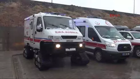 Şırnak'ta Tam Donanımlı Paletli Ambulanslar Kışa Hazır Şırnak'ta Tam Donanımlı Paletli Ambulanslar Kışa Hazır