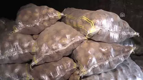 Patatesler Soğuk Hava Depoları Yerine Mağaralarda Saklanıyor Patatesler Soğuk Hava Depoları Yerine Mağaralarda Saklanıyor