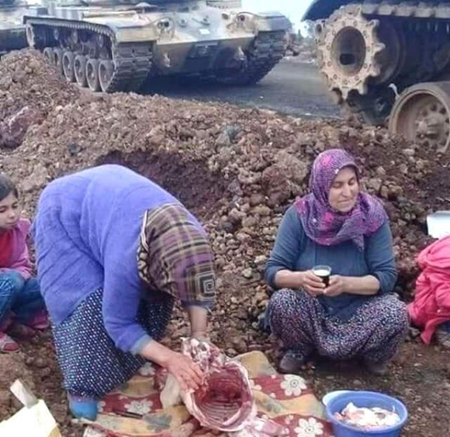 Hatay''da Türk Askeri Kurban Kesilerek Uğurlandı