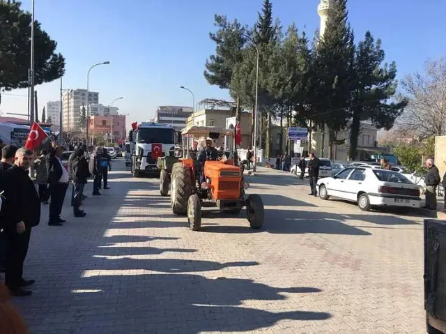 Düziçi'de Zeytin Dalı Harekatı'na Destek Konvoyu