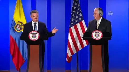 ABD Dışişleri Bakanı Tillerson Kolombiya'da