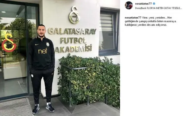 Necati Ateş, Galatasaray'da Görevine Başladı