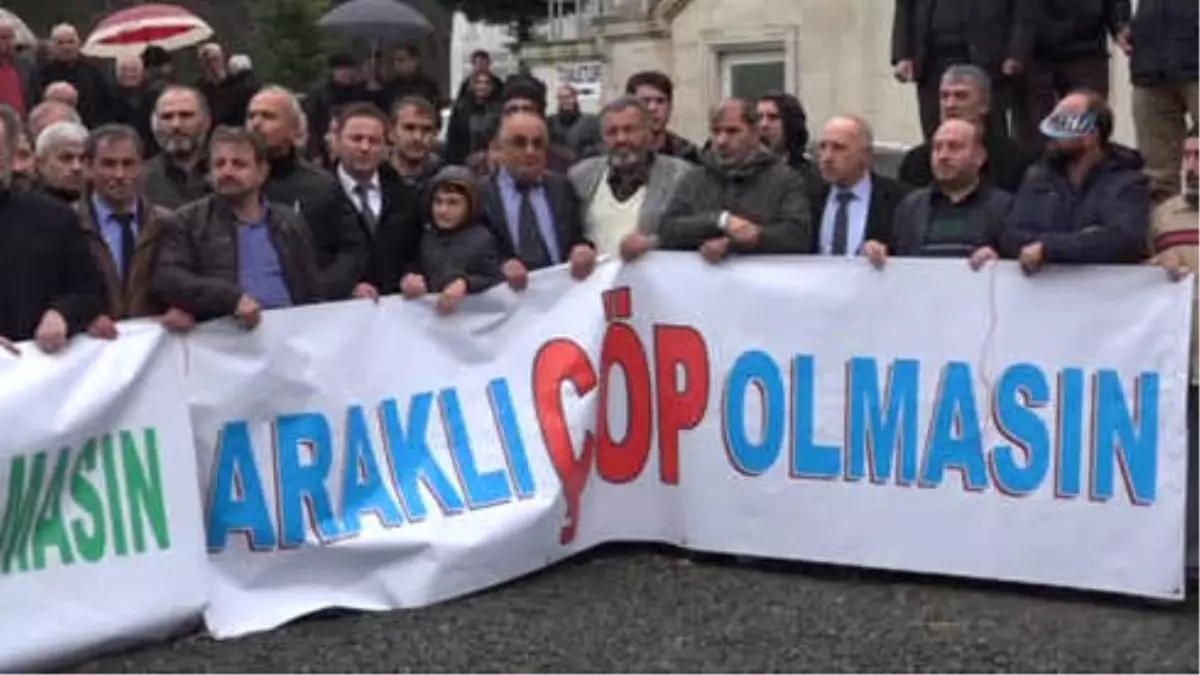 Trabzon'da Katı Atıktan Elektrik Üretilecek Tesise Protesto
