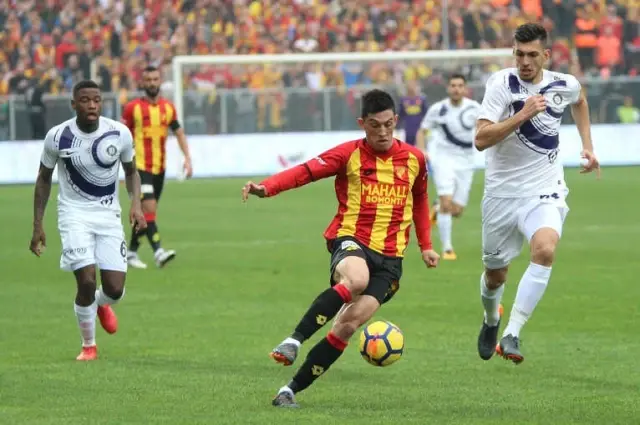 Spor Toto Süper Lig: Göztepe: 2 - Osmanlıspor: 1 (İlk Yarı)