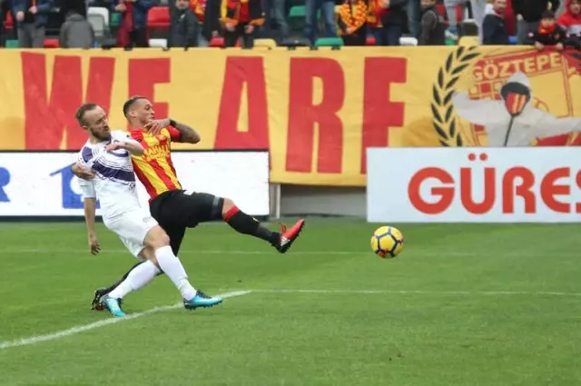 Spor Toto Süper Lig: Göztepe: 2 - Osmanlıspor: 1 (İlk Yarı)