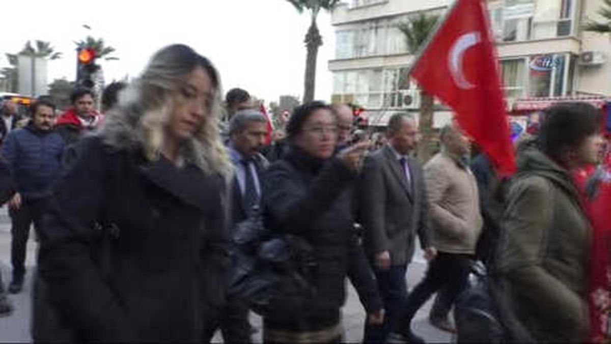 Afrin'e Destek Yürüyüşü Düzenlendi