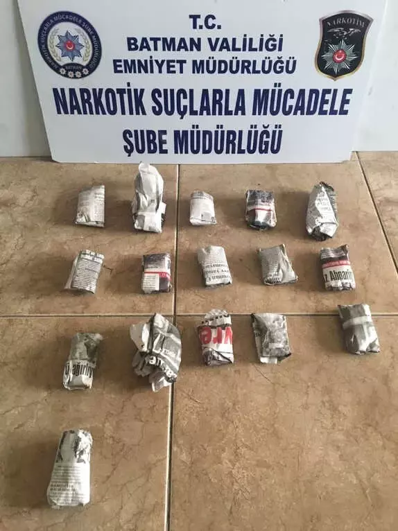 Batman'da Çukura Zulalanmış Esrar Ele Geçirildi