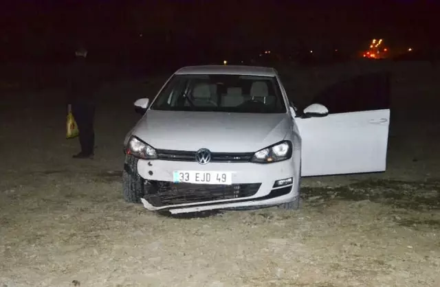 Çalışma Yapılan Yola Giren Otomobil Setten Uçtu: 1 Yaralı