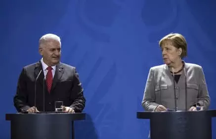 Yıldırım-Merkel Görüşmesi Başladı