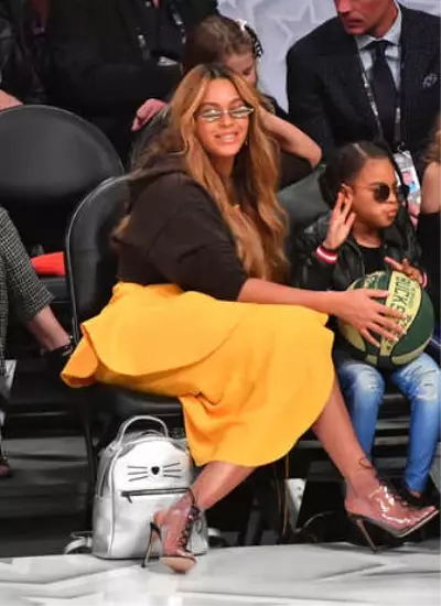 Süperstar Beyonce Nba All-Star'ı Kızıyla Birlikte İzledi!