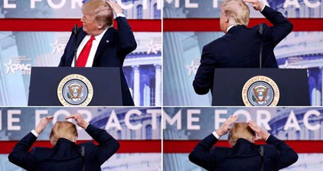 Trump, Milyonların Önünde Keliyle Dalga Geçti