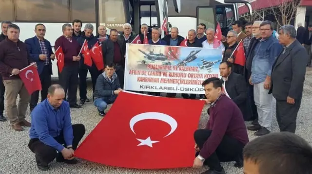 Üsküp'ten Yola Çıkan Yardım Ekibi Suriye Sınırına Ulaştı
