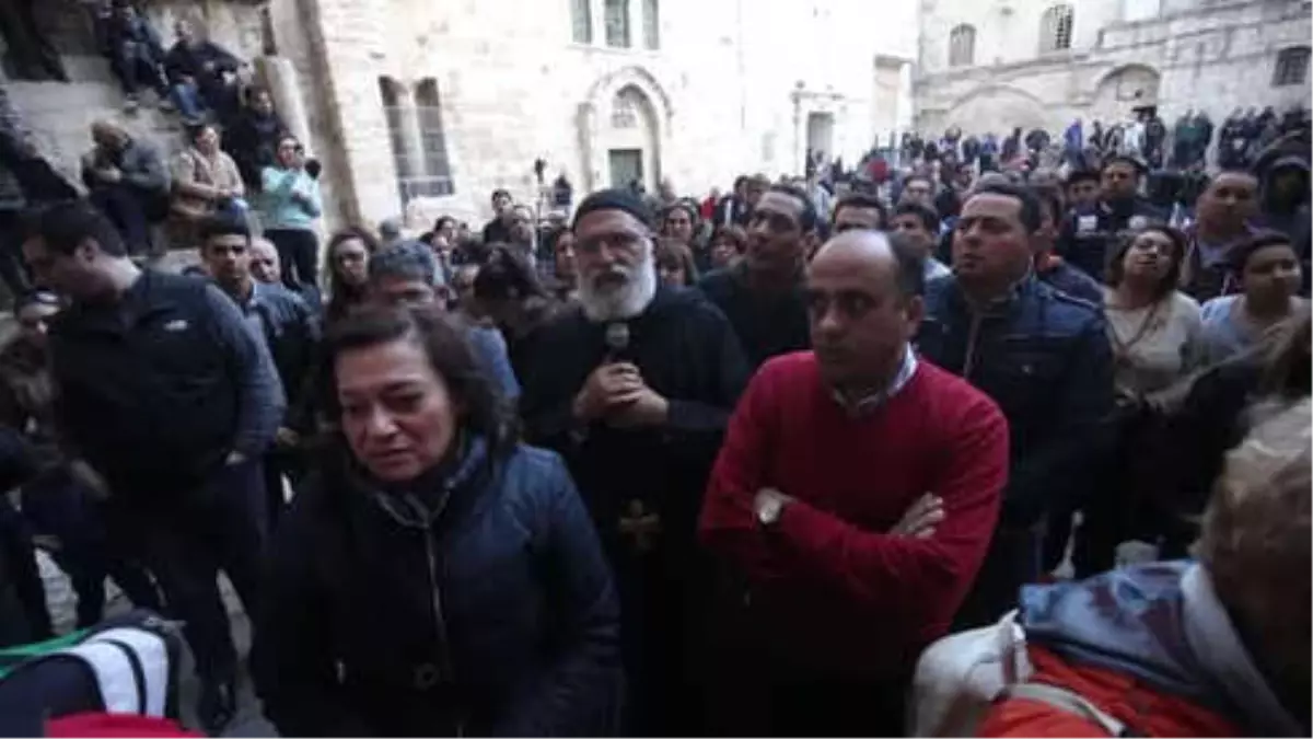 Filistinli Hristiyanlar İsrail'in 'Kilise Kararını' Protesto Etti