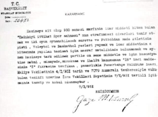 Galatasaray'dan Açıklama: Atatürk'ün İmzası Sahte Olamaz