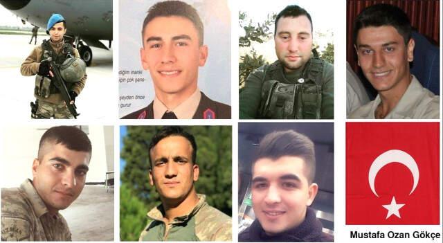 Afrinden Gelen 8 Şehit Haberi, Ünlü İsimleri de Yasa Boğdu