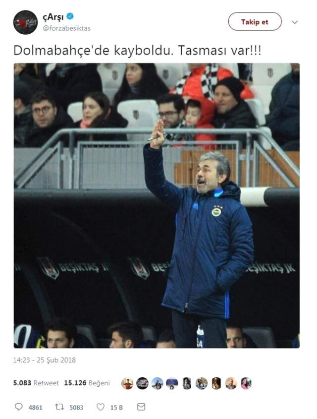 Çarşı Grubu, Aykut Kocaman Hakkında Attığı Tweeti Sildi
