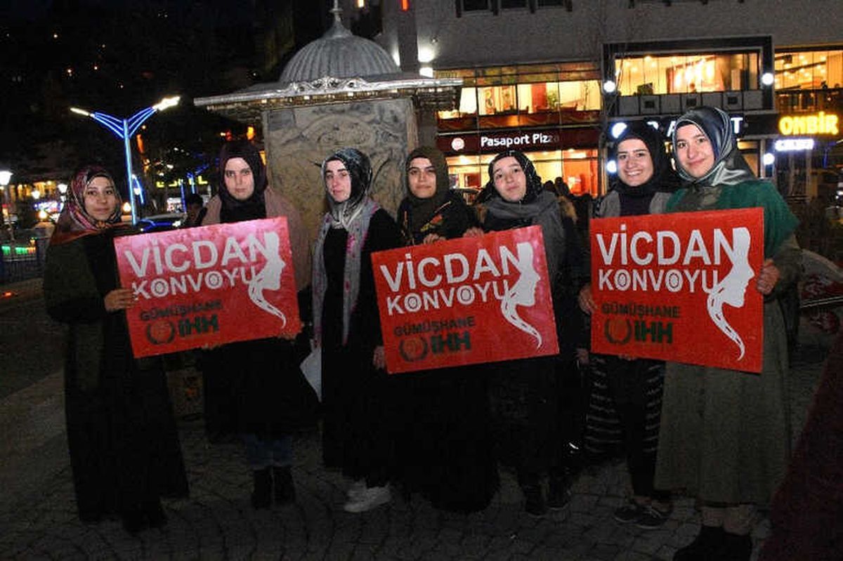 Vicdan Konvoyu Gümüşhane'den Geçti
