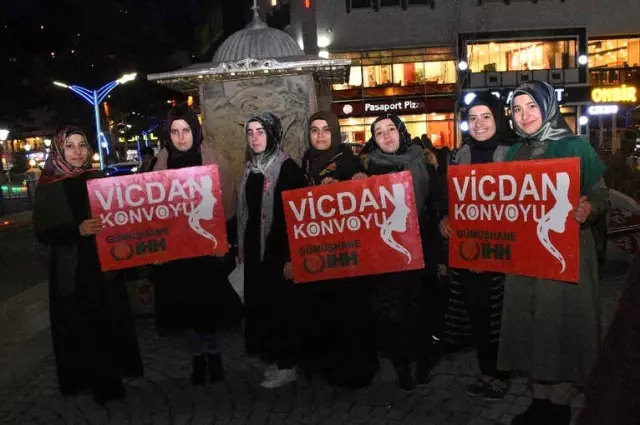 Vicdan Konvoyu Gümüşhane'den Geçti