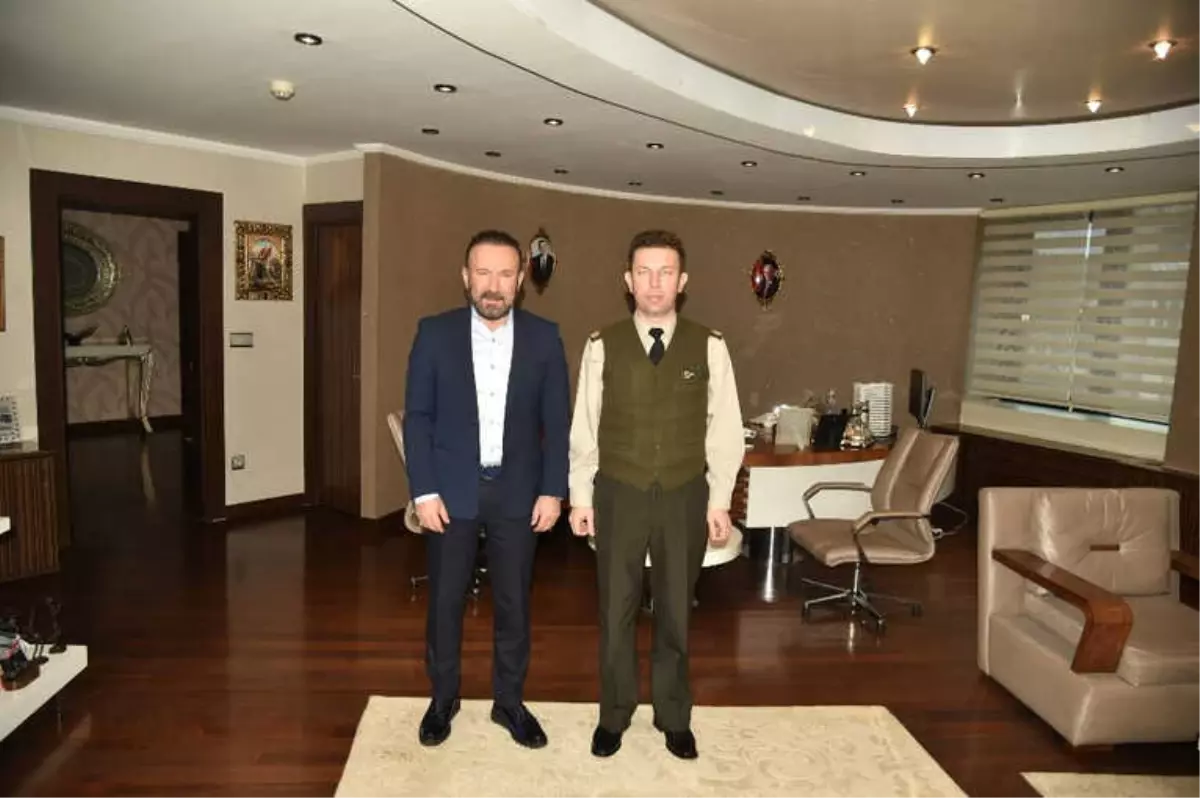 Başkan Doğan, Binbaşı Karagöz'ü Ağırladı