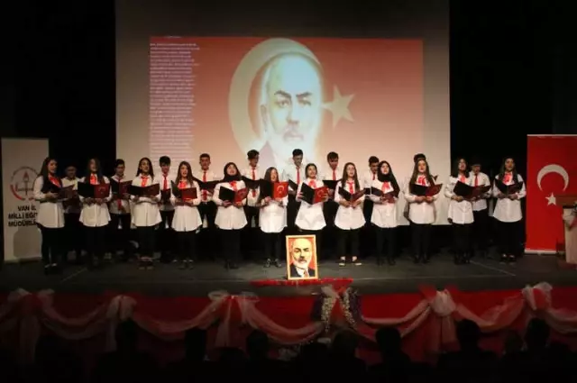 Van'da İstiklal Marşı'nın Kabulü ve Mehmet Akif Ersoy'u Anma Programı