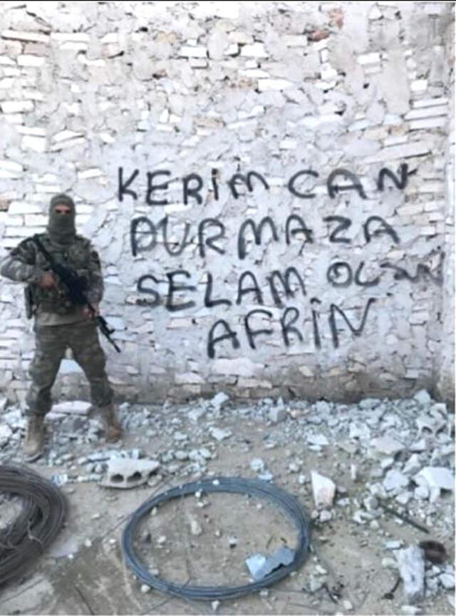 Kerimcan Durmaz, Afrin'den Mehmetçiğin Gönderdiği Fotoğrafı Paylaştı