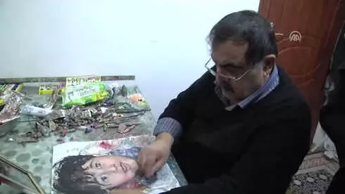 Başkent'te 'Parmak Dokunuşum' Sergisi Başkent'te 'Parmak Dokunuşum' Sergisi