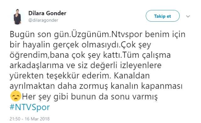 Dilara Gönder'den Duygusal NTV Spor Paylaşımı: Çok Zormuş