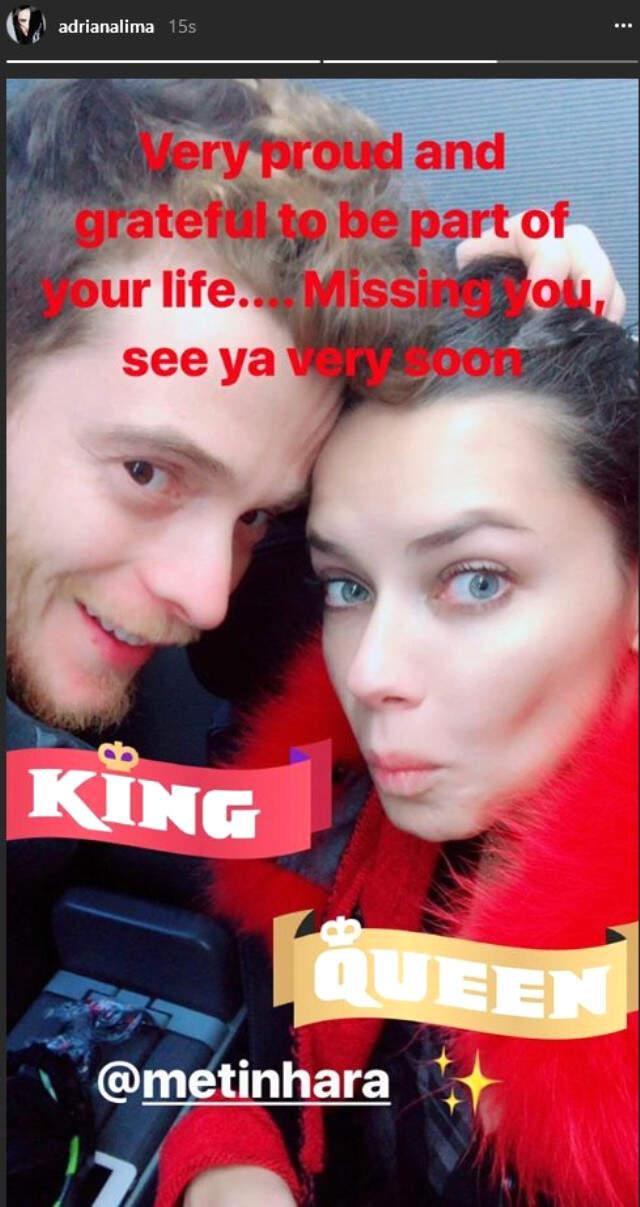 Adriana Lima, Metin Hara'yla Fotoğrafını Paylaştı: Kral ve Kraliçe